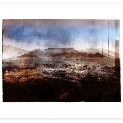 Landscape artwork - limited edition print - of Table Mountain