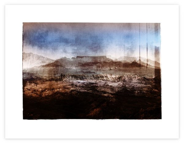 Landscape artwork - limited edition print - of Table Mountain